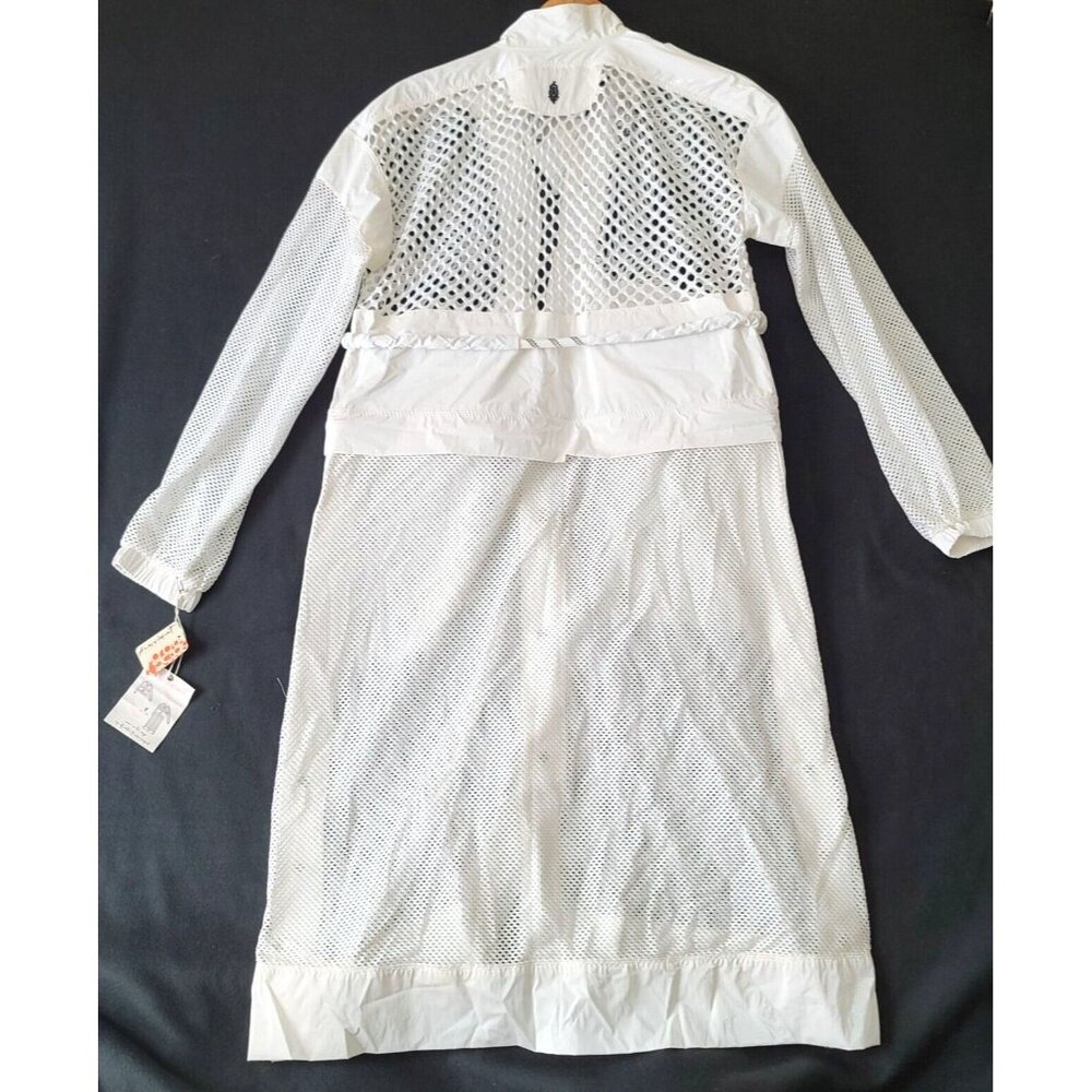 Free People FP Movement Under The Sea Mesh Maxi Parka XS Convertible White NWT - Picture 4 of 10